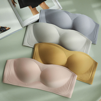 Trampoline does not drop strapless underwear female summer invisible non-slip non-scratch thin summer wrap chest without steel ring bra