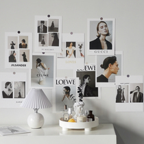 ins card English big name Magazine cover cardboard photo props accessories cosmetics photography background paper