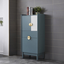 Nordic light luxury side cabinet floor toilet vertical cabinet narrow cabinet slit corner cabinet bathroom storage cabinet custom