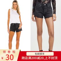 American agolde denim shorts female summer Gulinaza with the same high-waisted ladder burr thin hot pants