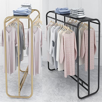Clothing store display rack special Nakajima hanger women's children's clothing double pole multi-row display gantry floor-to-ceiling shelf