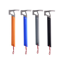 Outdoor climbing hammer multifunctional survival safety stainless steel camping hammer aluminum alloy camping tent canopy nail hammer