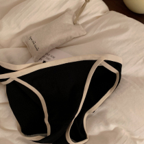 Pure Color Sports Money ~ Teenage Girl Triangle Underwear Low Waist Sexy Comfort Pure Cotton Student Underwear Breathable Summer Lady