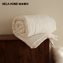NELA HOME mother and baby A kind of mulberry silk quilt with high-quality filament silk full cotton jacquard quilt by core thickened winter quilt