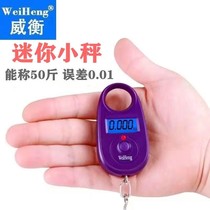 Electronic scale home Mini Portable 25KG hanging scale express Hook scale buying vegetable artifact high precision