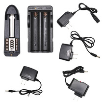Strong light flashlight charger 3 7v 4 2v 4 5V8 4v direct charge double socket headlight fish Light Universal Universal