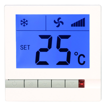 Non-standard neutral 01 LCD thermostat Central air conditioning control panel fan coil three-speed switch wire control