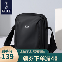 Golf New Single Shoulder Bag Men Skew Satchel Casual Fashion Splash Water Oxford Spinning Solid Youth Pure Color Bag