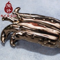 Jingdezhen bright gold glaze ceramic art metal glaze medium temperature raw ore glaze electric kiln ceramic bar raw material 1kg color