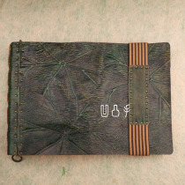Handmade paste type leather album Vintage high-grade DIY album B5 large capacity baby growth record book