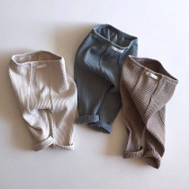 Korean version infant large PP pants male and female baby spring and autumn simple 100 lap thread elastic beating underpants outside wearing pants tide