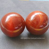 Natural Agate Handball Health Jade Massage Fitness Ball Sending elders to give a hand holding event to give play to the elderly