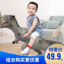 Oversized soft rubber dinosaur toy simulation model animal doll T-rex Brachiosaurus Stegosaurus Sickle armor dragon Cow Dragon