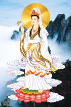 Nanwo Guanyin Bodhisattva Buddhism portrait solemnly preserved metal material can be determined in another size