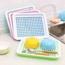 Modern double drain tray living room water Cup tray creative kitchen with Cup tray tea tray household fruit tray