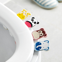 Cartoon toilet handle toilet lid handle not dirty hand toilet cover flip handle