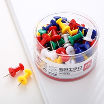 Del 0042 color I-shaped nail painting pushpin cork board message board pin 80