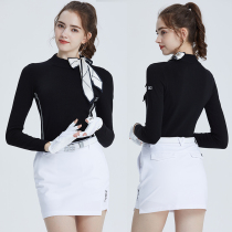 Golf Women's Clothing Women's Sweater Fall Winter Long Sleeve Warm Women's White Jacket Knitted Shirt Jersey Skirt