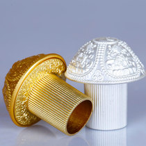 Copper alloy Thangka shaft head Carved mounting material Reel head Decorative hanging painting Calligraphy and painting Scroll head