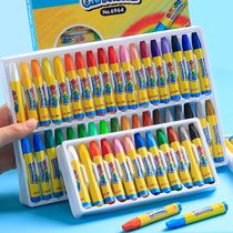 Delei oil painting stick 12 colors 24 colors 36 color crayon oil flower stick washable children Primary School students brush thick rod set kindergarten white baby color painting stick