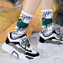 Socks Male Long Sox Trend 100 hitch in Korean version Silo Original Juku Summer Student Basketball Sox Sox Children