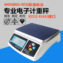 RS232 electronic table scale with 485 interface platform called industrial PLC garbage weighing serial port modbus communication balance