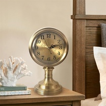 Polaris European living room clock metal ornaments study clock mute retro home personality creative fashion clock