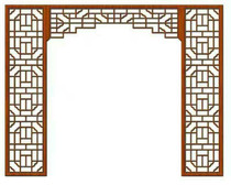 East Yang Wood Carving Chinese Style Decoration Antique Doors And Windows Elm Solid Wood Flower Lattice Ceiling TV Background Wall Partition Xuanguan Screen