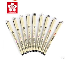 Sakura Hook pen full set of official flagship store Japanese cherry blossom brand Art special line needle tube Pen Waterproof brush