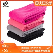 Exit outdoor autumn and winter fleece pants for men and women thick double-sided fleece sports couple warm mountaineering trousers