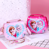 Children's bag 2021 new Frozen girls shoulder messenger bag Princess Elsa bag little girl handbag