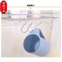 10 stainless steel S-shaped adhesive hook multifunctional adhesive hook S-hook kitchen bathroom multi-use S-shaped hook metal s-hook