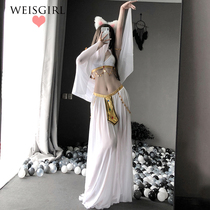 weisgril sexy goddess belly dance costume Maid uniform temptation cos exotic performance costume