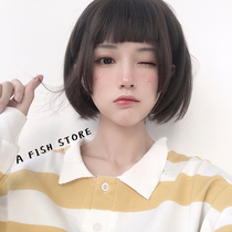 (Junior high school students)Fish family*new wig short Ji hair super cute vitality girl spot