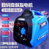 Germany 2000W W small silent all copper variable frequency generator RV 220V 12 USB electric vehicle range extender