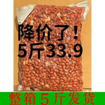 5 pounds of fried peanuts cooked bulk red skin salted peanuts 5 pounds of catering with large packaging