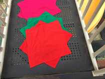 Factory direct thick dance test hand silk cotton cloth octagonal towel handkerchief two people turn handkerchief northeast Yangko