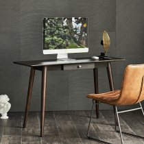 DOJUS Nordic simple solid wood desk student home small apartment Japanese writing desk bedroom computer desk narrow table