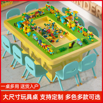 Childrens space toy sand table playground building block table custom mall toy table Square night market Kindergarten Training