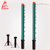 Volcker ground plug-in volleyball badminton tennis three-purpose ball rack buried tennis rack badminton rack