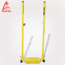 Volcker movable wheeled double column conjoined badminton column Badminton rack Badminton net column Badminton net rack