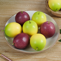 Simulation passion fruit fruit model egg fruit passion fruit simulation fruit branch decoration shooting props