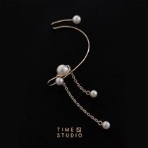 TIME Natural Pearls Without Earrings Earrings Earrings Wedding Banquet Superior Sensual Retro Ancient Wind Light And Luxurious