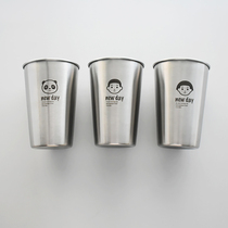 Brush cup ins wind a couple cup family of three set creative 304 stainless steel gargle cup net red