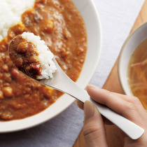 Japanese imported Family Affairs House 304 stainless steel spoon eating spoon household rice porridge spoon long handle jam spoon