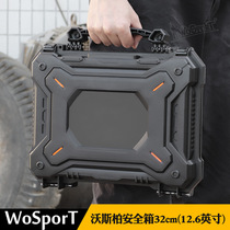 Outdoor dustproof waterproof and impact resistant 32*28*8 5cm toolbox drone camera lens safe storage box