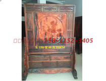 Laos red and sour branch carved flowers blossom rich plug screen big red sour branch screen old mahogany screen old mahogany screen