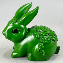 Wood Carved Rabbit Swing Piece Green Wood Rabbit Solid Wood Carved Wood Rabbit Wood Raw Shaw Rabbit Red Wood Handicraft Wooden Rabbit