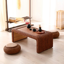 Tatami tea table balcony table tea table simple window table rattan Zen Japanese low table household combination small table