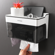 Toilet tissue box Non-punching simple waterproof tissue rack toilet paper storage box roll paper storage rack paper box